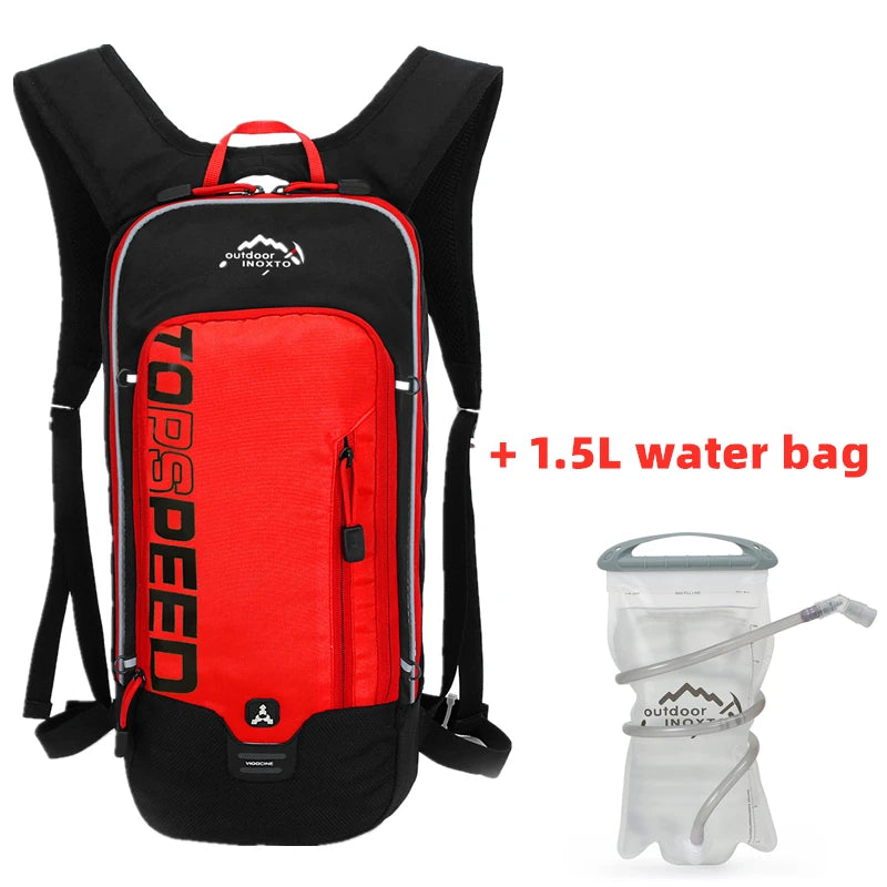 INOXTO 6L Cycling Bag Men's Women Riding Waterproof Breathable Bicycle Backpack,Bicycle Water Bag,Bicycle helmet