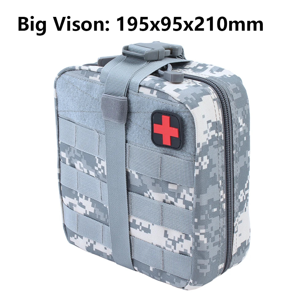 TACTIFANS First Aid Pouch Patch Bag Molle Hook and Loop Amphibious Tactical Medical kit EMT Emergency EDC Rip-Away Survival IFAK