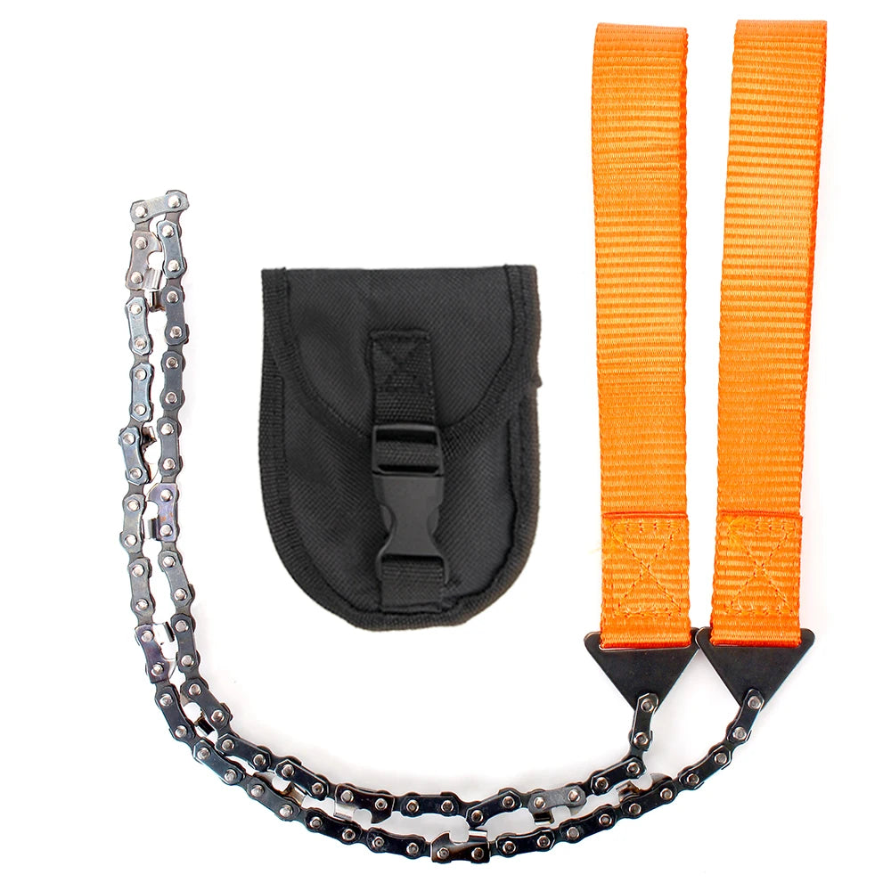 Survival Chain Saw 11 Sawtooth Emergency Camping Hiking Tool Garden Logging Portable Hand Zipper Saw Outdoor Tools