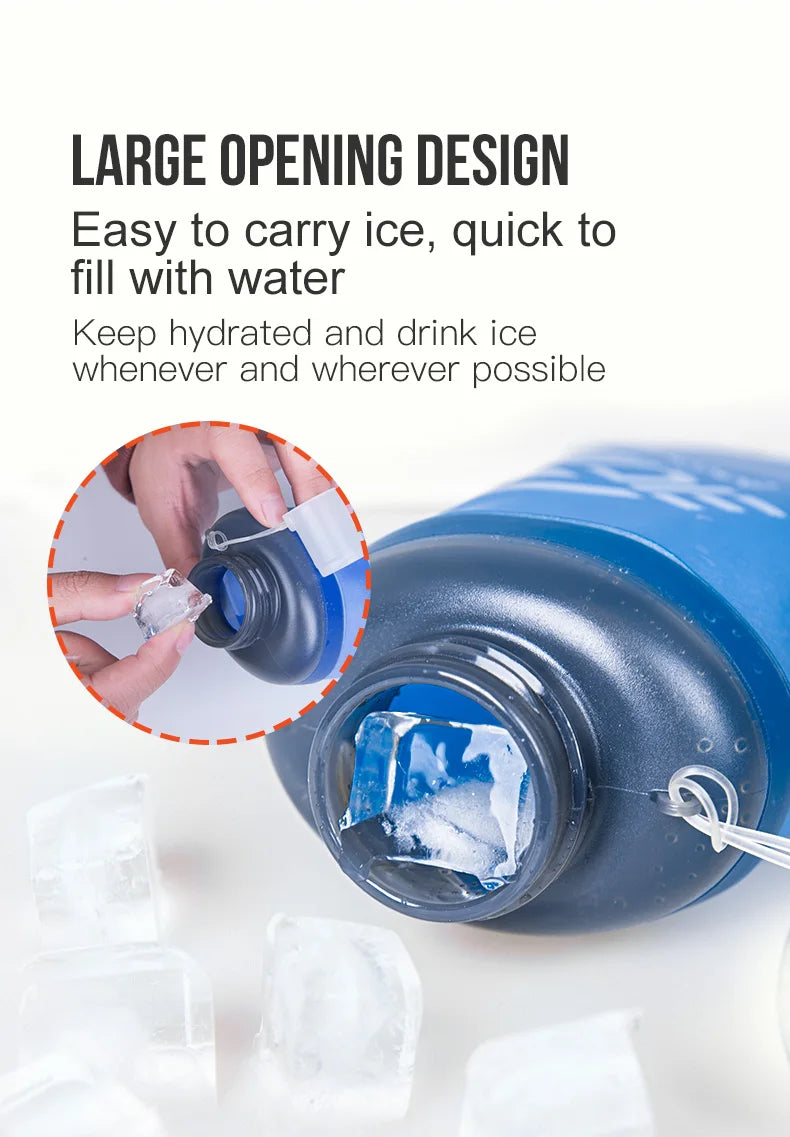 AONIJIE 420ml 500ml Outdoor Sports Hydration Bladder Heat Preservation Kettle Water Bottle For Running Hiking Cycling
