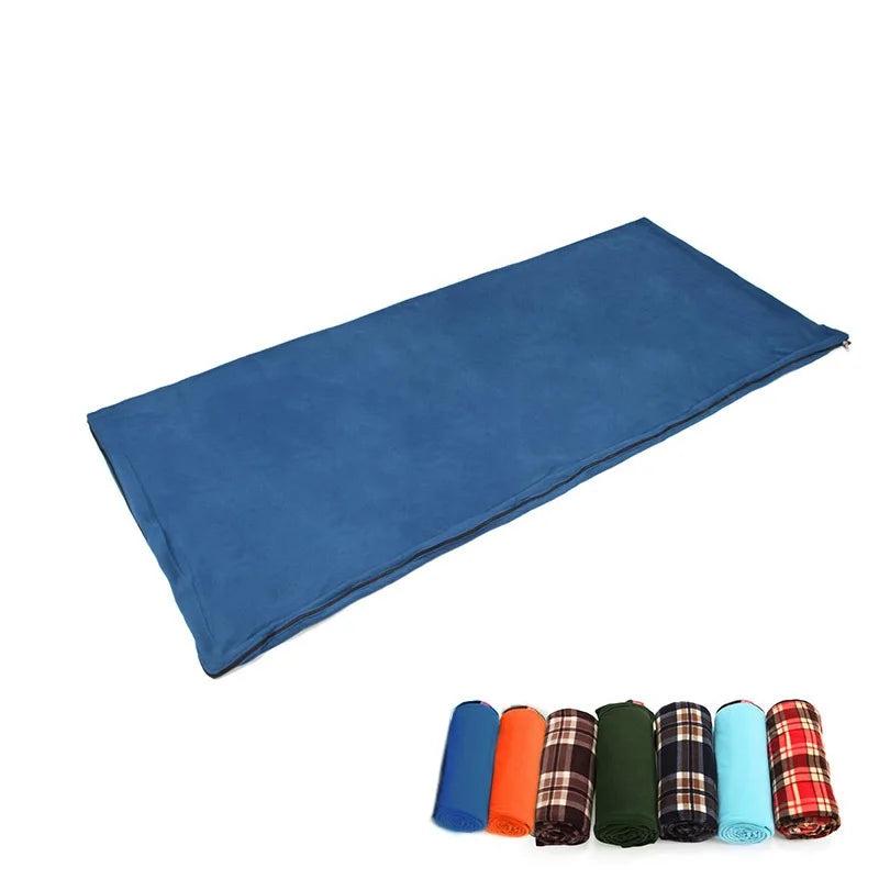 Outdoor Camping Fleece Sleeping Bag Multi Use Travel Inner Sleeping Bag