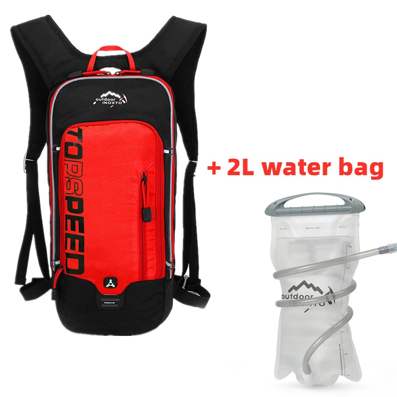 INOXTO 6L Cycling Bag Men's Women Riding Waterproof Breathable Bicycle Backpack,Bicycle Water Bag,Bicycle helmet