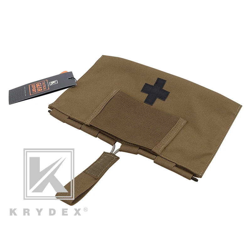 KRYDEX Seal Medical kit Pouch Tactical LBT9022 Quick Release Modular MOLLE Belt Outdoor Emergency Blow Out Storage Bag 5.5"*9"