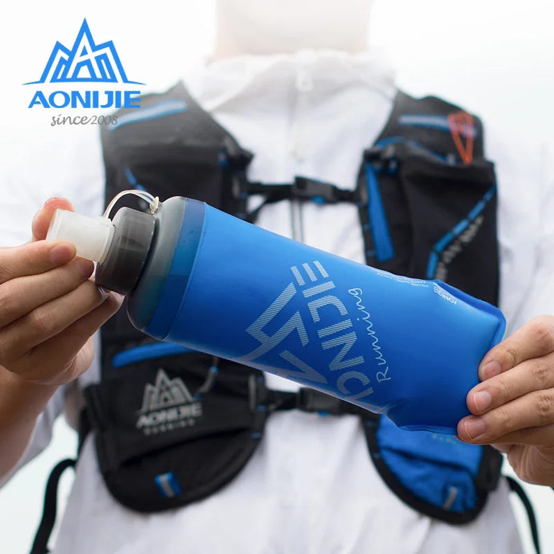 AONIJIE 420ml 500ml Outdoor Sports Hydration Bladder Heat Preservation Kettle Water Bottle For Running Hiking Cycling