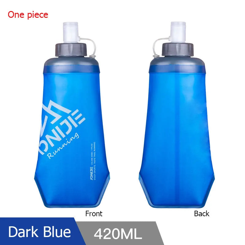 AONIJIE 420ml 500ml Outdoor Sports Hydration Bladder Heat Preservation Kettle Water Bottle For Running Hiking Cycling