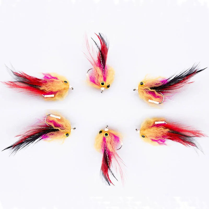New Trout Steelhead Salmon Pike Streamer Fly Fishing Lures High Simulation Birds With Fly Colorful Fishing Hook Jig Tackle Man-m