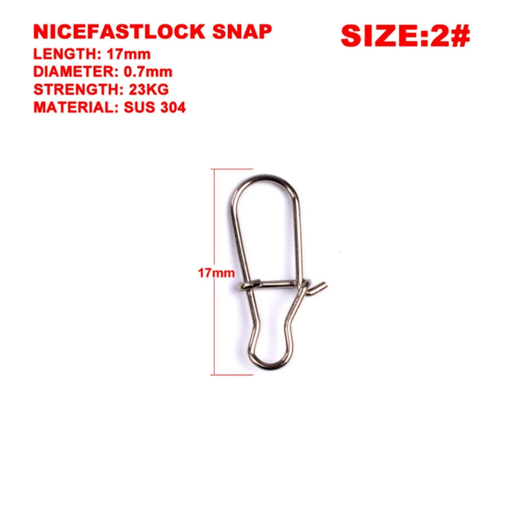 Fishing Accessories 50pcs/lot Nice Snap Fishing swivel Hook Lure Connector High Quality Fishing Trackle Goods for fishing