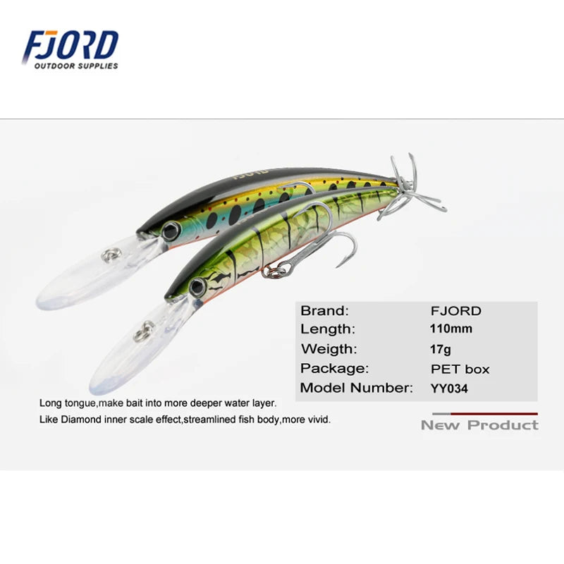FJORD 110mm 17g Float Sea-bream Surfcasting Catch Fishing Carp Tackle Perch Artificial Bait Surface Top Water Lure Fishing item