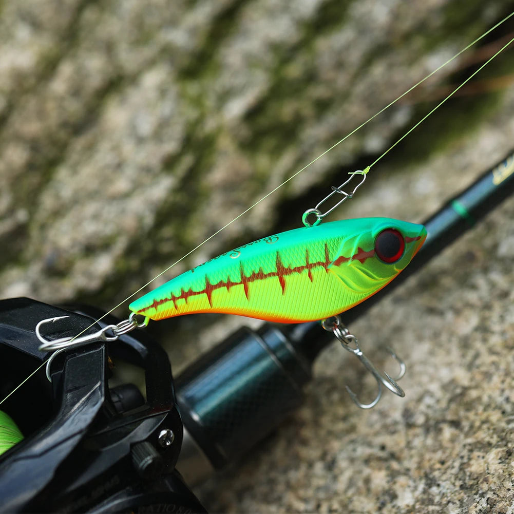BassLegend Japan Ice Fishing Sinking Lipless Crankbait Vibration Lure VIB Sea Bass Pike Minnow Wobblers 64S 64mm 14g