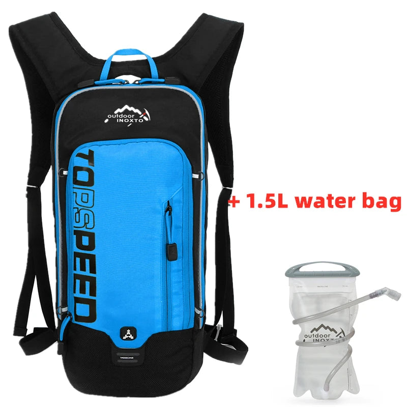 INOXTO 6L Cycling Bag Men's Women Riding Waterproof Breathable Bicycle Backpack,Bicycle Water Bag,Bicycle helmet