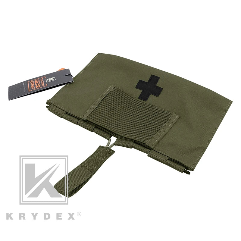 KRYDEX Seal Medical kit Pouch Tactical LBT9022 Quick Release Modular MOLLE Belt Outdoor Emergency Blow Out Storage Bag 5.5"*9"