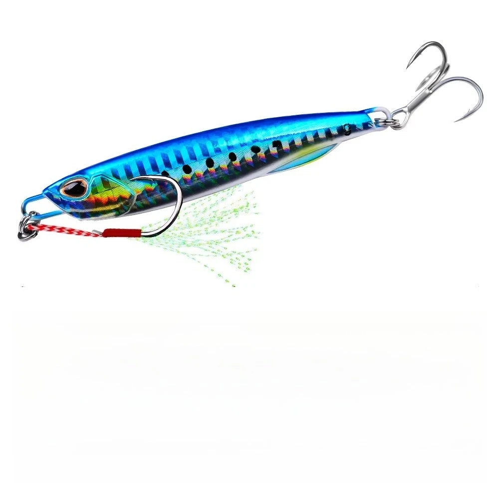 Fishing Lure 10g15g20g30g40g60g Trolling Artificial Hard Bait Bass Casting Jigging Fish Lure Sinking Spoon Tackle Metal Jig
