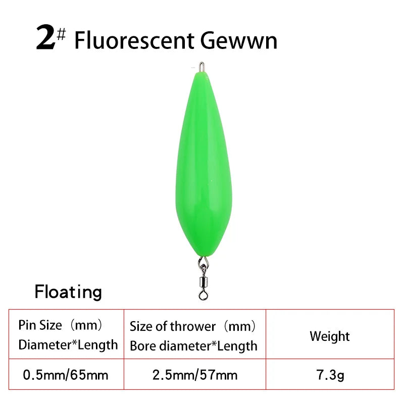 2pcs/Set Sinking/Floating Fishing Lure Long Casting Thrower Shot Assistant Tackle Fly Fishing Lures Accessories Peche Pesca
