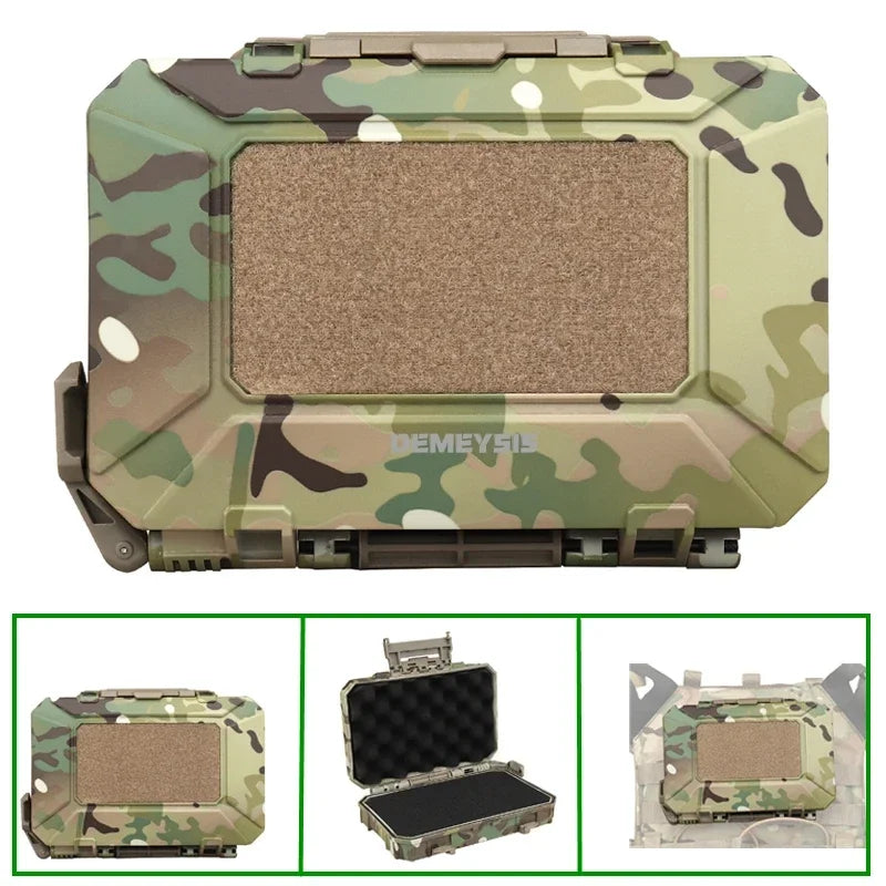 Tactical Equipment Box Can Hang on Tactics Vest Waterproof MOLLE Militar Gear Storage Tool Boxes Shooting Hunting Cs Cases