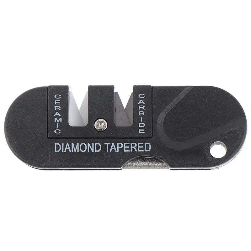 Portable Tungsten Ceramic Carbide Knife Whetstone Sharpener Tool Camp outdoor Knife sharpener