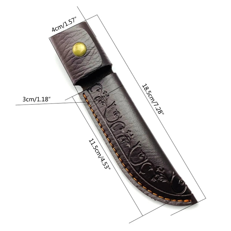 Knife Holster Pocket Sheath Handmade Pouches Leathers Straight