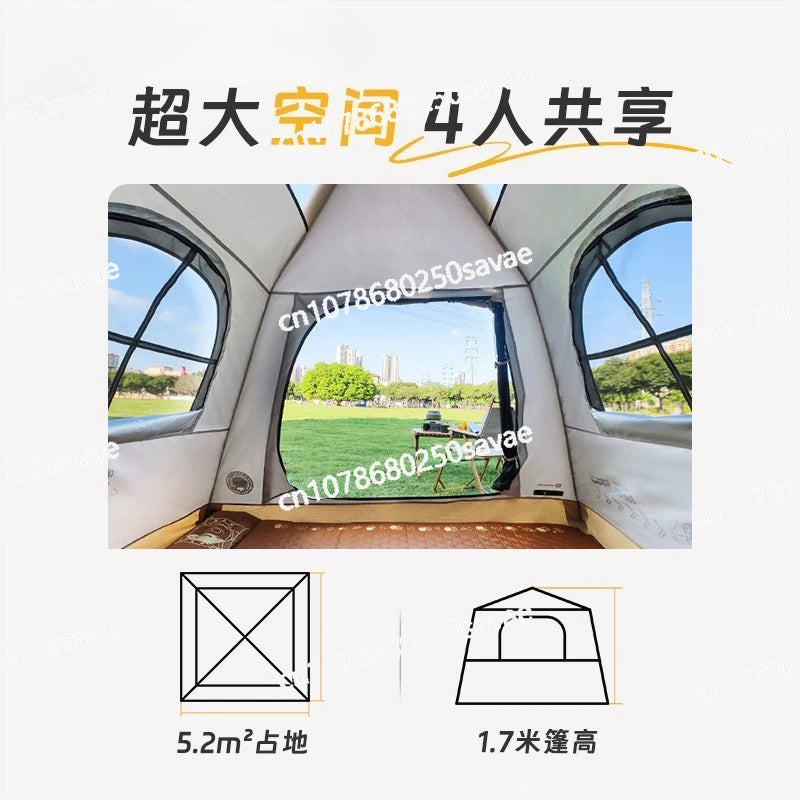 Taili Inflatable Tent Outdoor Camping Quick-open Equipment Foldable Portable Inflatable Tent Camping Overnight Tent