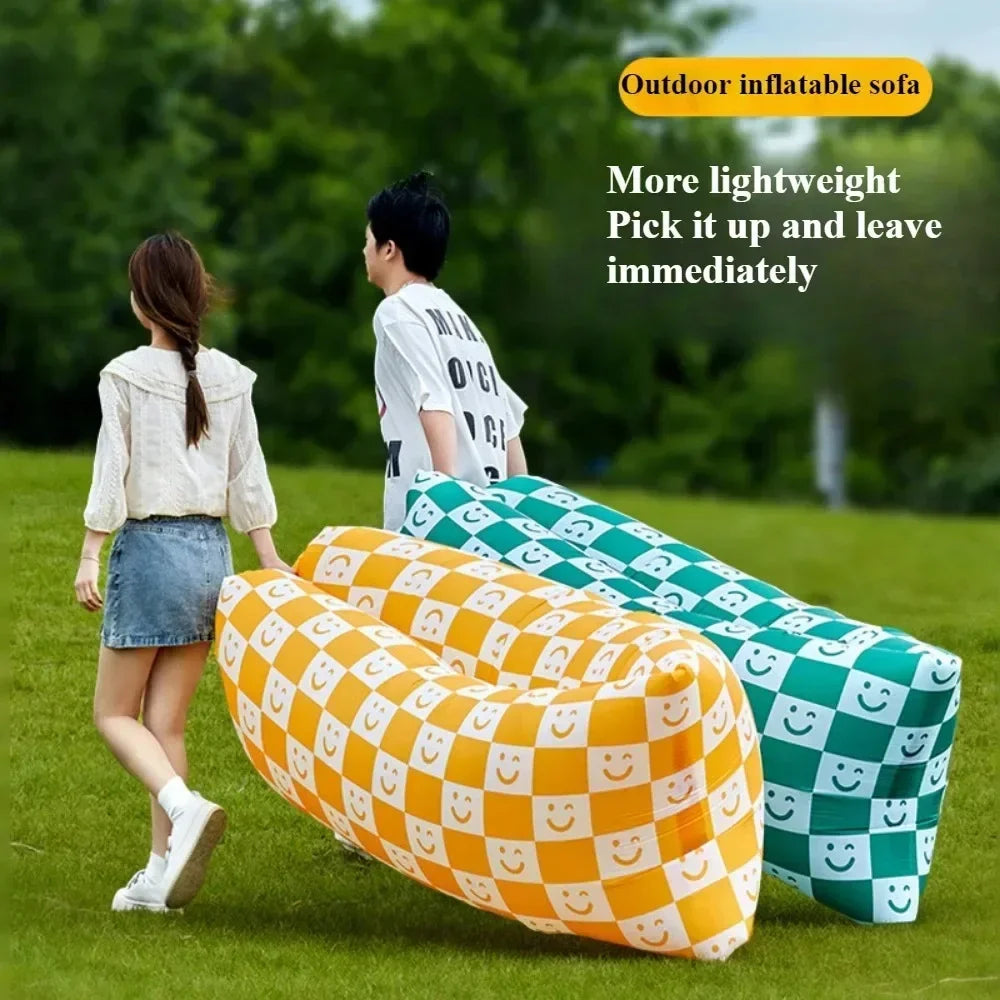 Outdoor Inflatable Sofa Camp Picnic Multiple Scenarios Inflatable Sofas Portable High Load-bearing Outdoor Folding Outing Sofas