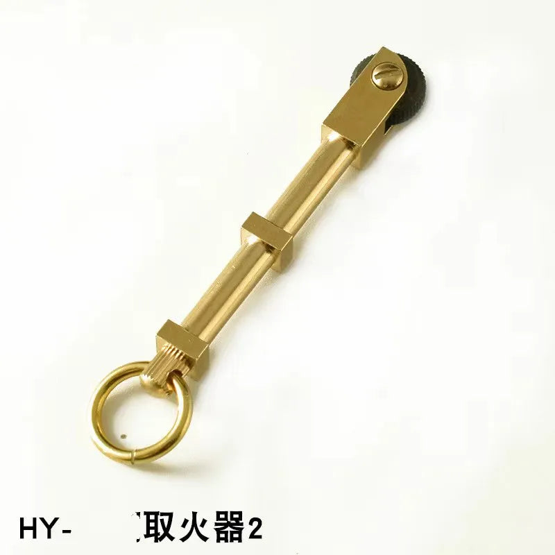Portable Outdoor Brass Mini Pulley Wild Camping Survival Tool Outdoor Survival Practical Dolphin