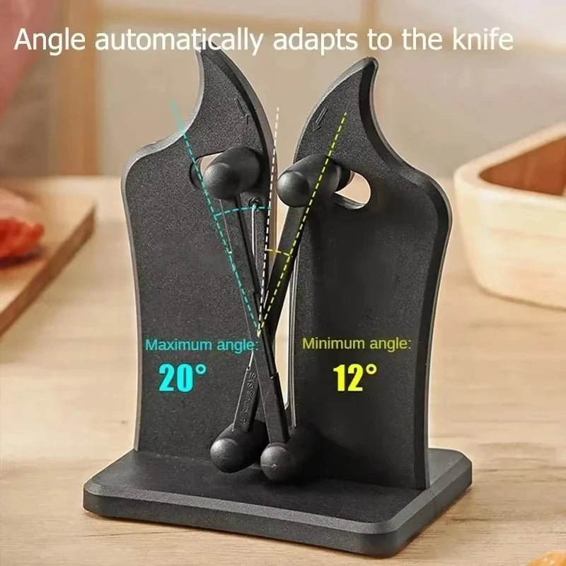 Knife Sharpener-Manual Kitchen Sharpening Tool Easy Safe Sharpening Chef's Knife Damascus Knife Multifunctional Kitchen Supplies