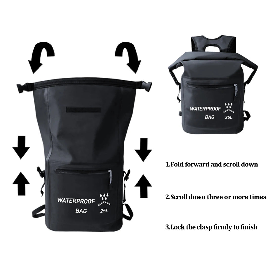 1PC large capacity waterproof backpack, colorful multifunctional backpack, suitable for hiking, camping, and fishing