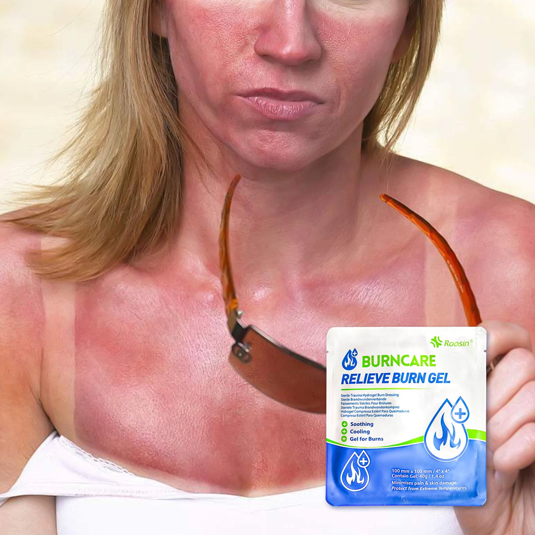 Burn Kits for Scald,  Sunburn, Burn Care Essential First Aid Kits Include Emergency Burn Gel,Burn Cream Ointment, Burn Dressing