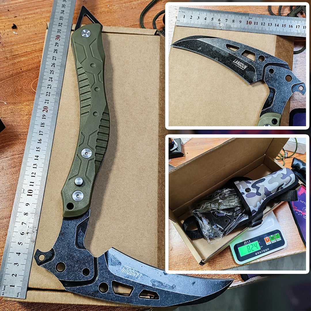 Folding Multifunctional Camping Mountain Axe, Life-saving and Firefighting Folding Tactical Axe