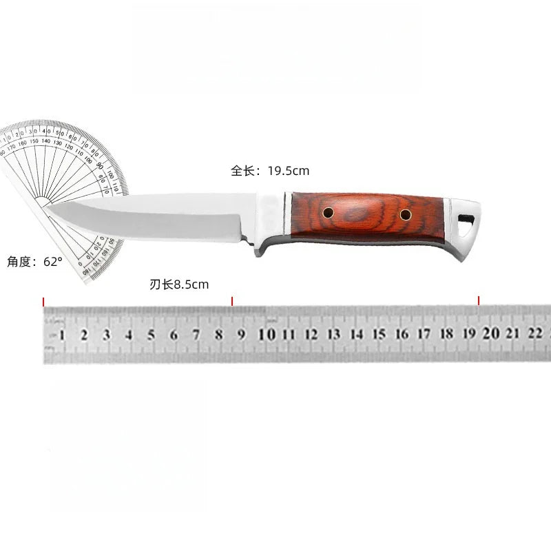 Field High Hardness Stainless Steel Sharp Outdoor Adventure Tactical Knife Wilderness Survival Portable Small Straight Knife