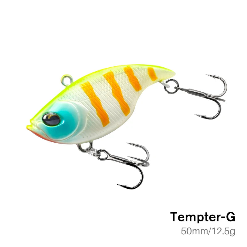 TSURINOYA 50S Vibration TEMPTER 50mm 12.5g Long Casting Sinking Fishing Lure VIB Winter Fishing Lipless Hard Bait For Pike Bass