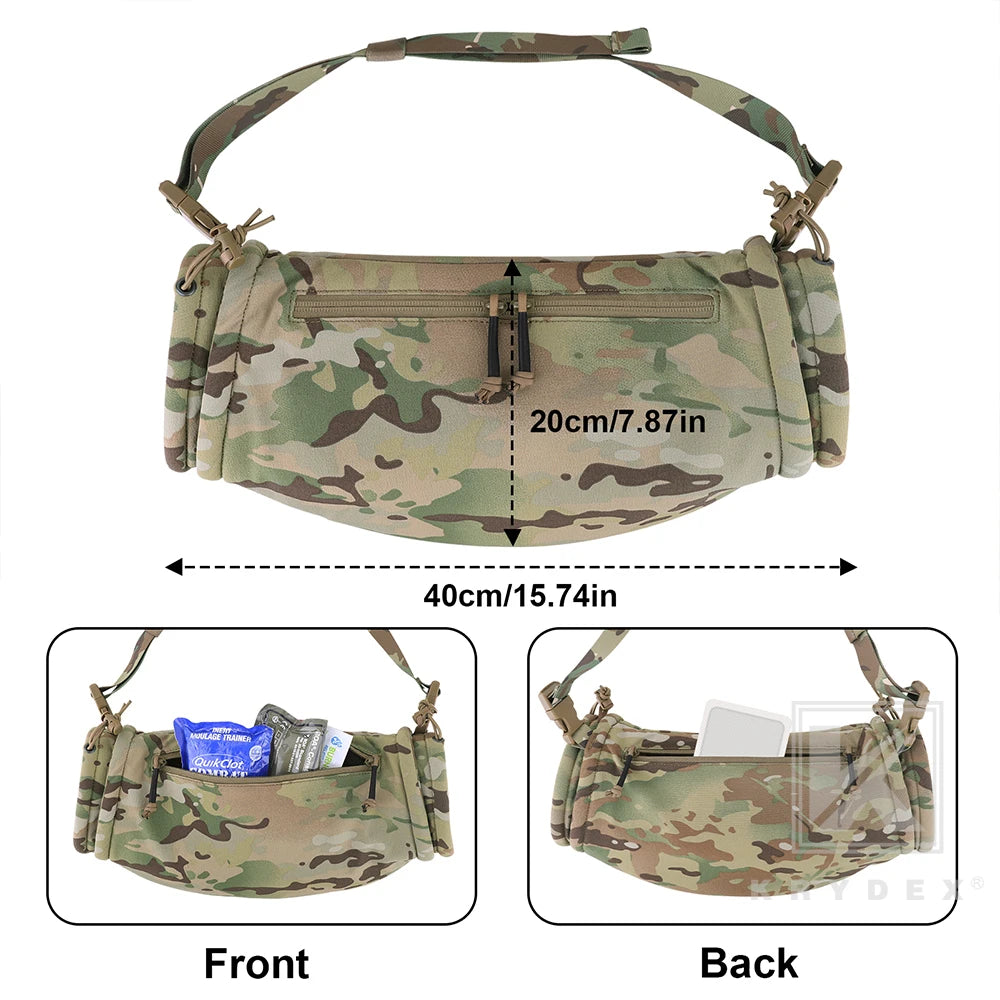 KRYDEX Tactical Hand Warmer Pouch Water-Resist Vest Drop Hanger Muff Warmer Pouch Outdoor Winter Hunting Field Survival Gear