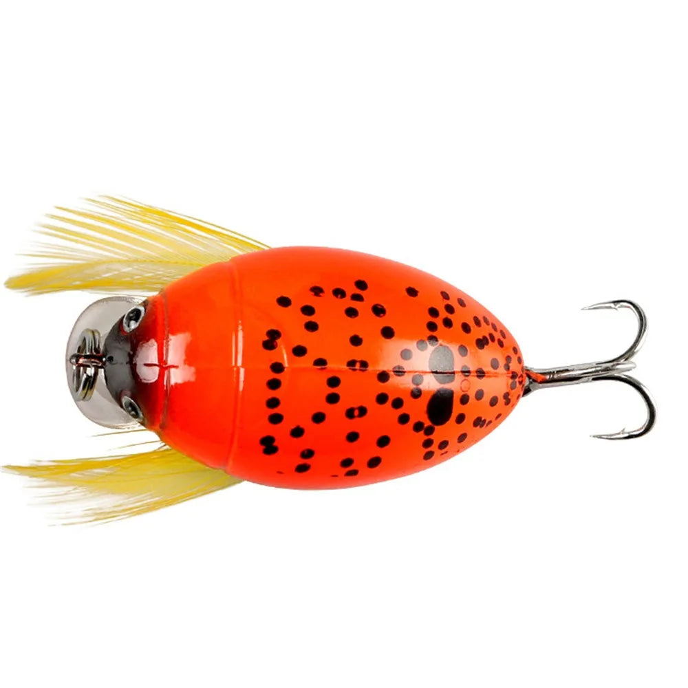 1Pcs 4cm/3.8g Cicada Bait Fishing Lure Crank Floating Wobblers Fishing Tackle Insect Bug Lure Hard Bait Sea Beetle Bass Carp