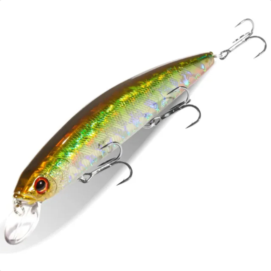 Strong 24g 14cm Suspension Minnow Fishing Lure with Top Water Weight System for Hard Pesca - Durable Treble Hooks, Ideal for Wob