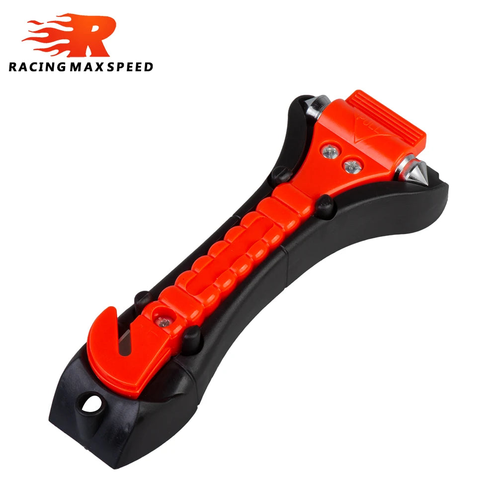 1/2PCS Survival Safety Hammer Camping Driving Car Seat Belt Cutter 2-in-1 Emergency Break Window Glass Punch Life Rescue Tools