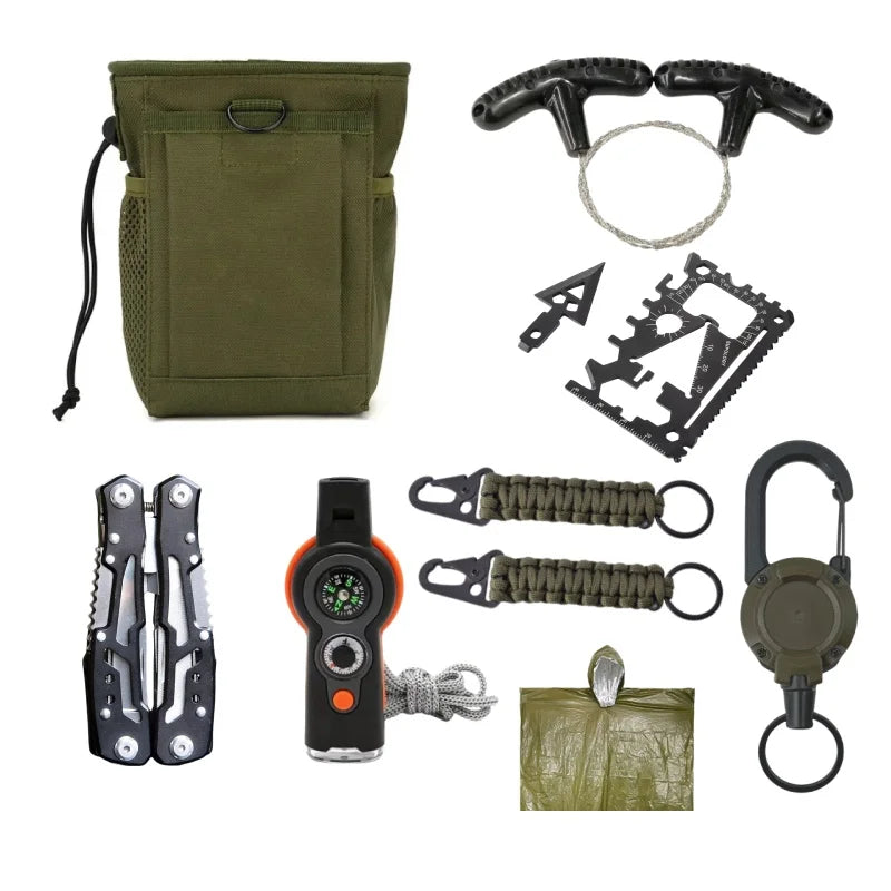 Camping Multi-Tool Survival Kit | 8 Essential Functions | Compact & Lightweight