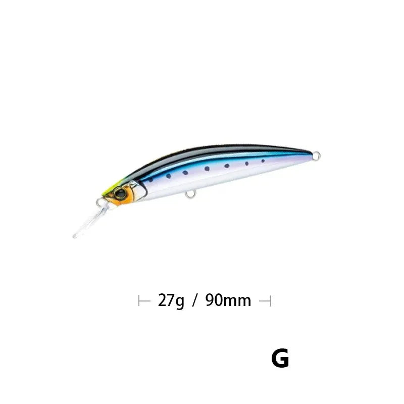 9cm 27g Minnow Fishing Lures Wobblers Crankbaits Jerkbaits Artificial Hard Baits Hooks 3D Eyes for Fishing Carp Pesca Isca