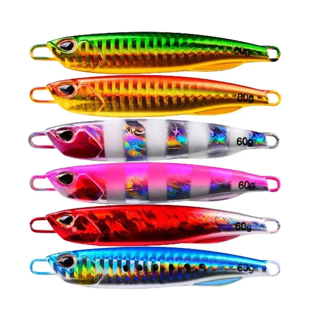 Fishing Lure 10g15g20g30g40g60g Trolling Artificial Hard Bait Bass Casting Jigging Fish Lure Sinking Spoon Tackle Metal Jig