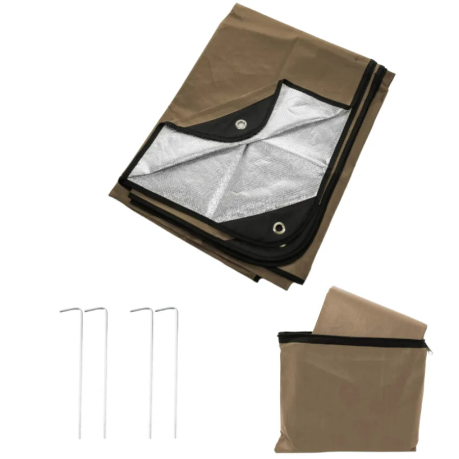 Heavy Duty Emergency Blanket Survival Gear Waterproof Insulated Blanket Emergency Tarp for Camping, Hiking, Bushcraft