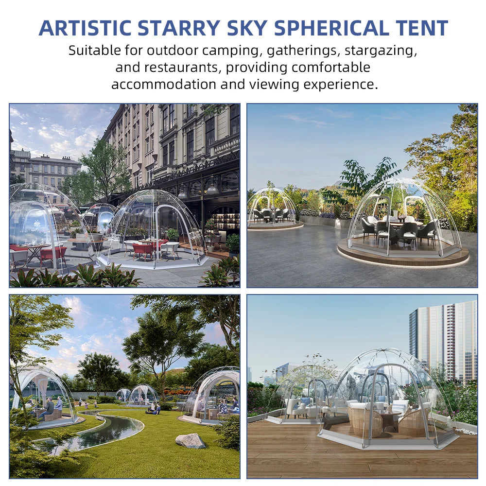 Garden Party Tent 8-10 Person Bubble Tent Dome Gazebo Mini Greenhouse Outdoor Camping Large Instant Weatherproof Shelter Tent
