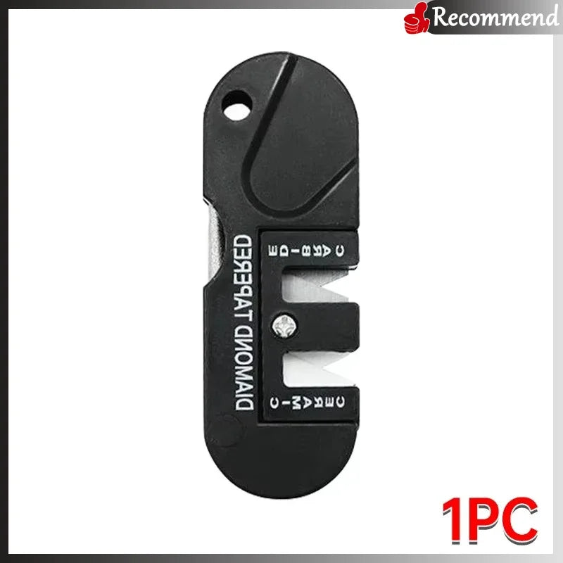 Mini Sharpener 4in1 Pocket Sharpener Multifunctional Outdoor Portable Tungsten Steel Knife Sharpener Tactical Survival Equipment