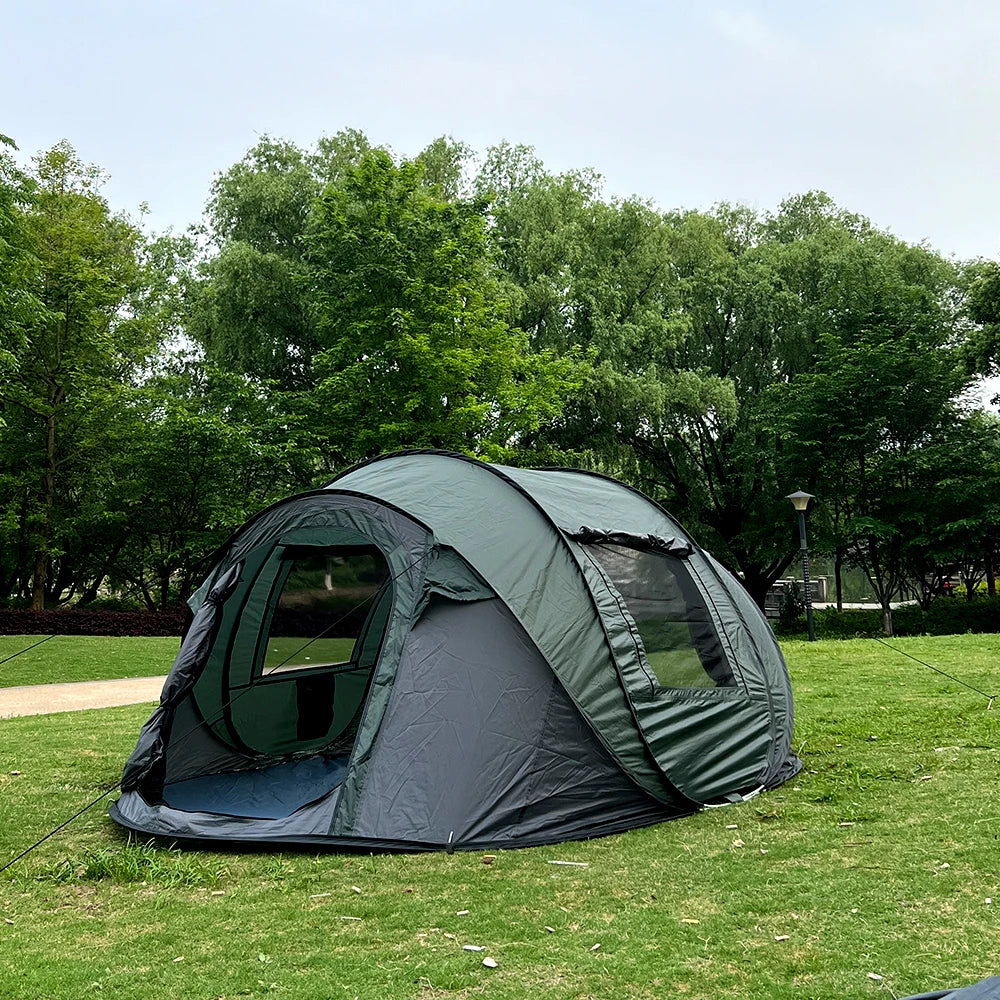 One tent for 5-8 people, camping tent, family tent, travel tent, waterproof and sun protection, suitable for camping and hiking