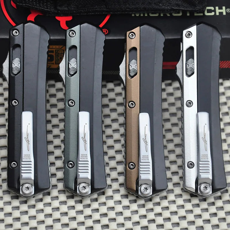 Glykon SERIES MINI MICRO Tactical OTF TECH M390 Steel Zinc Alloy Handle Outdoor Camping Self Defense Pocket Knives EDC Tools