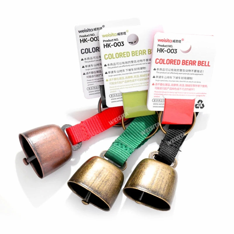 Loud Bear Bell Hiking Gear Alloy Bear Bells for Survival Hiking Biking Fishing