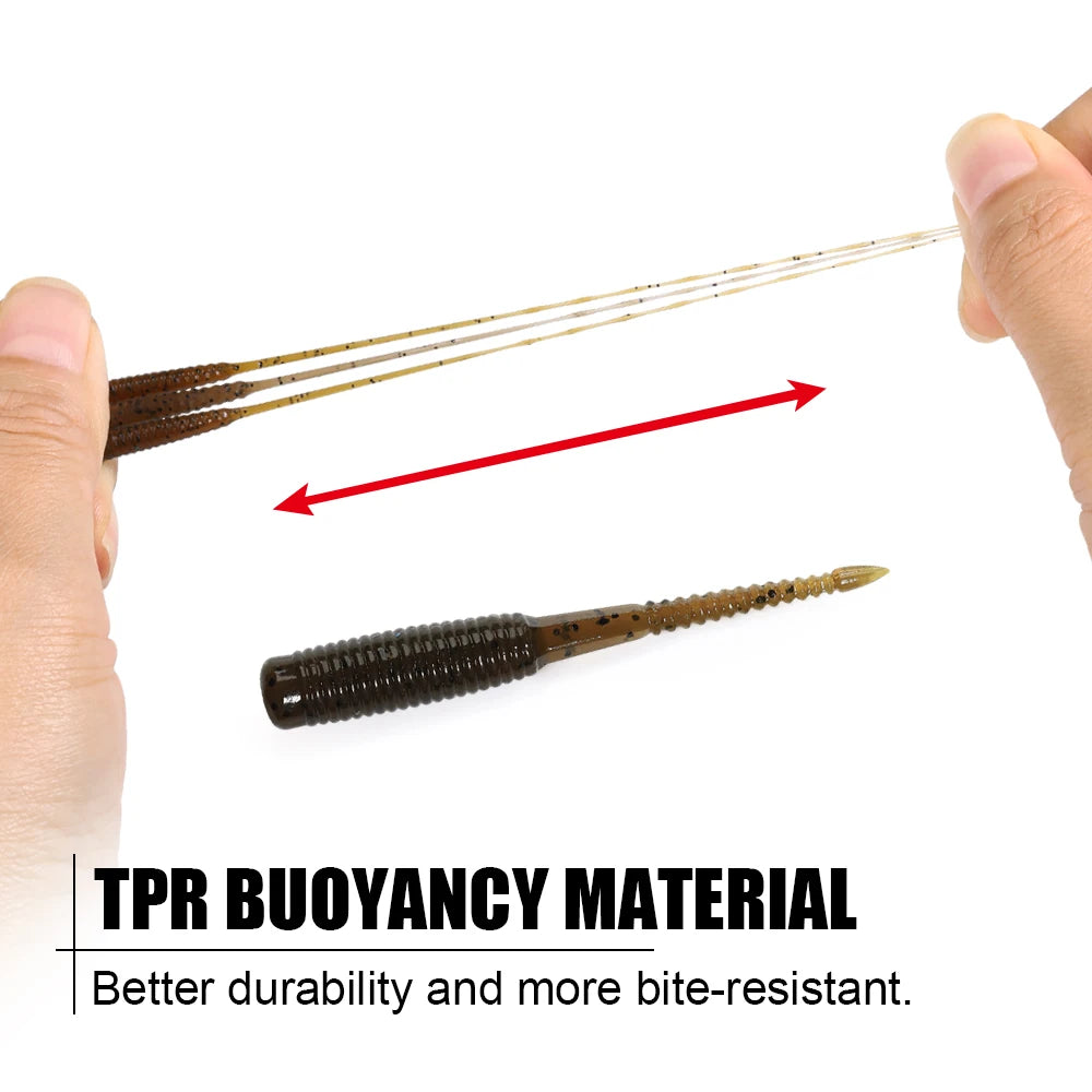 Spinpoler 20pcs/box Ajing Soft Fishing Lure 3.5cm Rockfish TPR Swimbaits Nightlight Worm Ice Jig Artificial Baits Bass Tackle