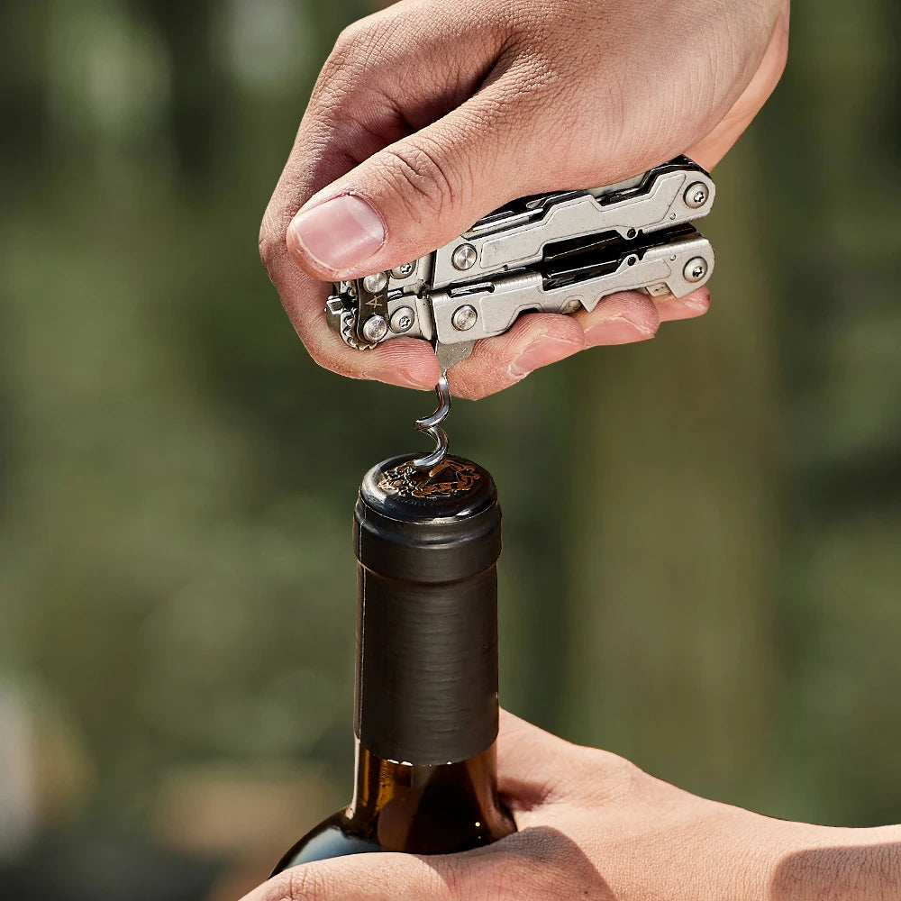SOG PowerLitre 19-in-1 Tactical Multi-Tool with Folding Pliers, Knife - Compact EDC Gear for Survival, Camping Emergency & Carry