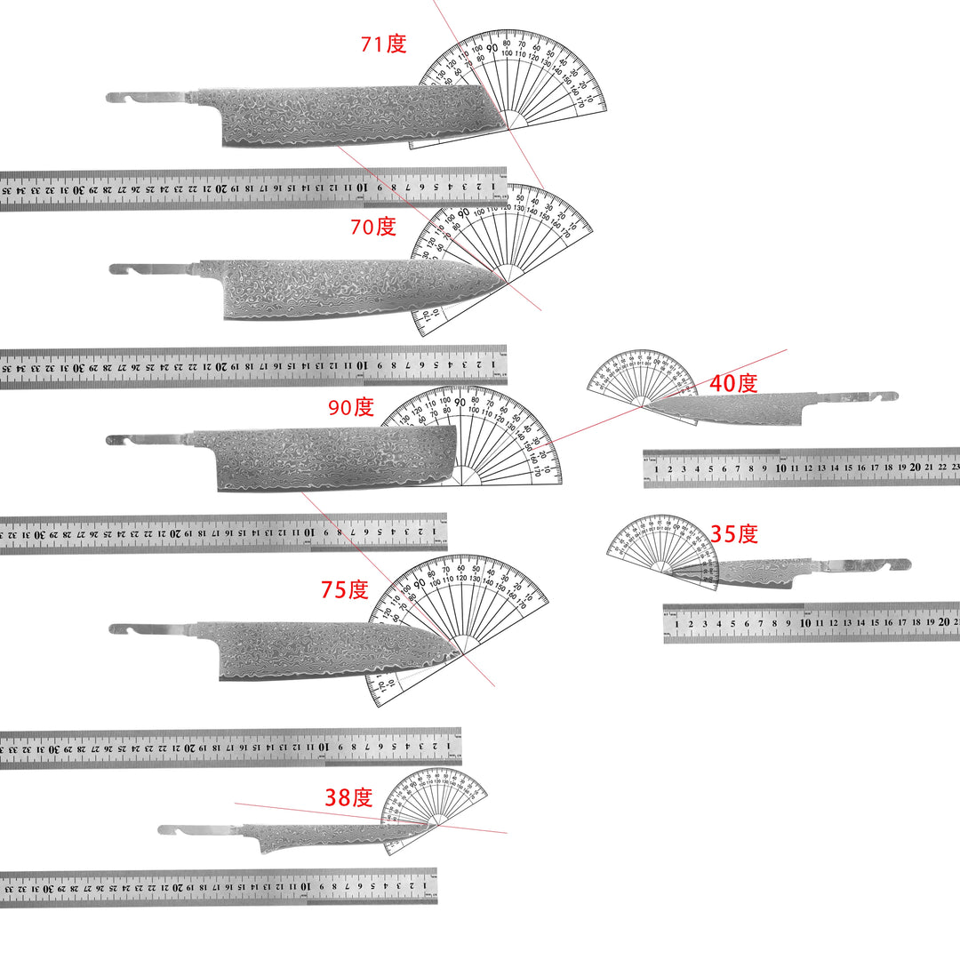 DIY Chef Knives 5 inch Knife Utility knife Blade Damascus Steel Raw Knife Blank Blade Material Semi Finished Knife Blank