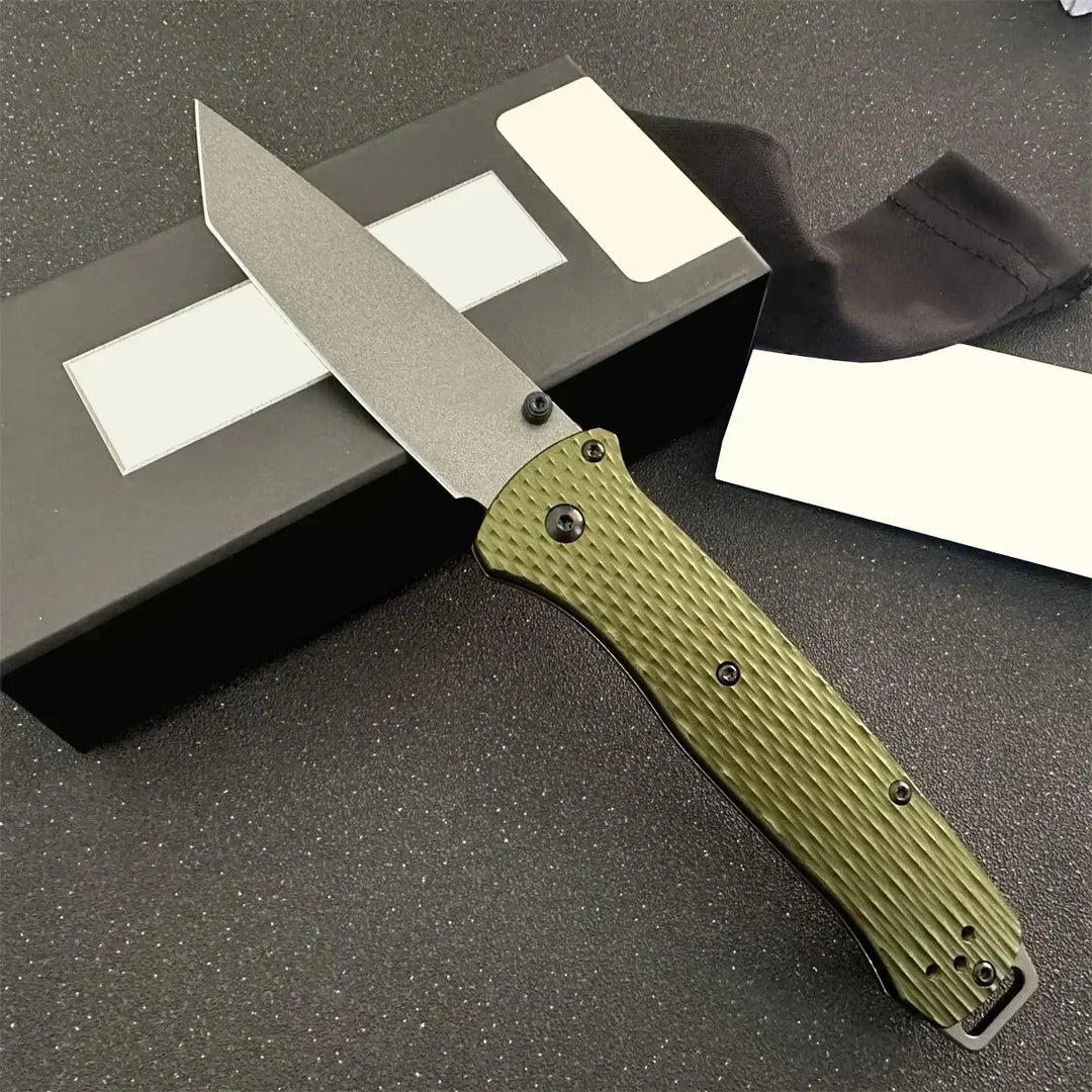 537 Bailout BM Knife Self Defense Pocket Knives Outdoor EDC Survival Flipper Folding Knife Camping Hunting Tool Nylon Handle