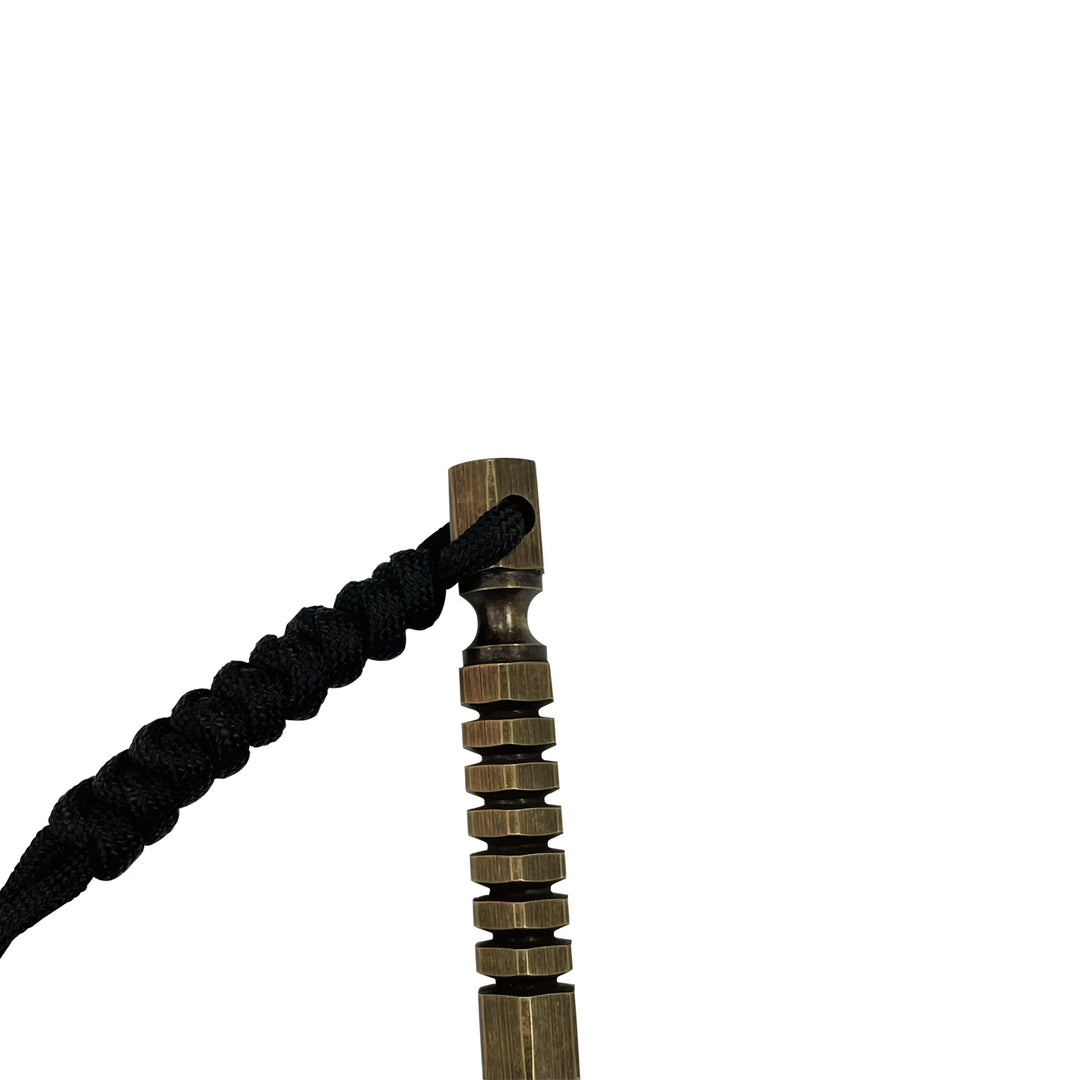 EDC Brass Awl Crowbar With Paracord Outdoor Survival Multi Tools Camping Keychain Portable Window Breaker Tactical Accessorries