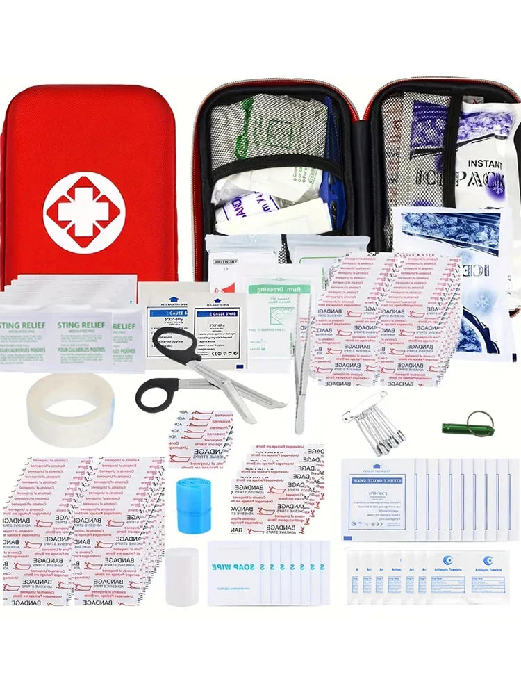 Family/Business First Aid kit, Emergency First Aid Kit Travel Mini Camping First Aid Kit Hiking Small first aid kit
