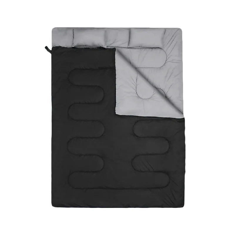 Heated Sleeping Bag pad,6 Heating Zones,USB Power Supported, for All Season Camping Hiking Backpacking 2 Person Sleeping Bags