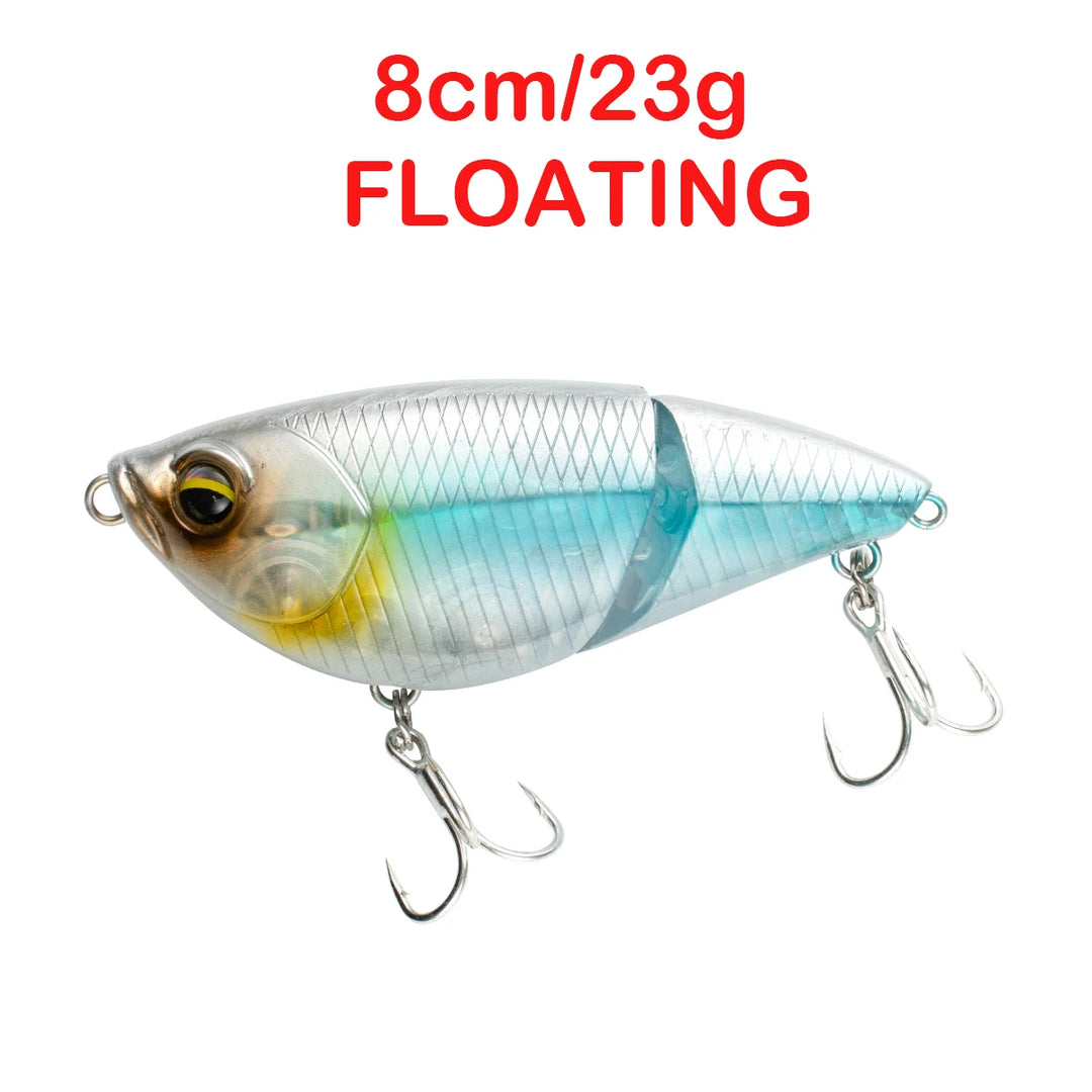 Floating Sinking Baits 2 Sections 8cm Multi Jointed Swimbait VIB Fishing Lures Swimbait for Fishing Pike Bass Fishing Tackle